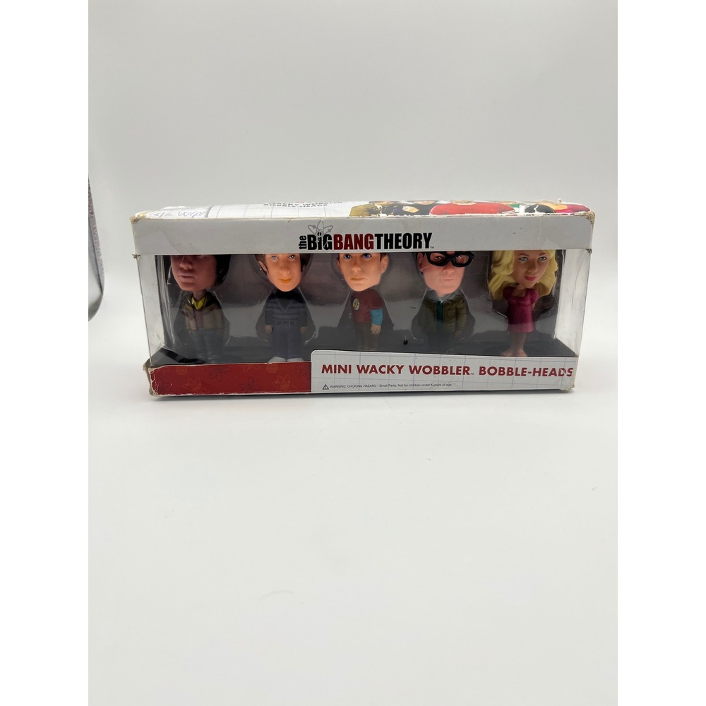 Funko Big Bang Theory Mini Wacky Wobbler Bobble-Heads 5 Piece Set Sheldon Penny